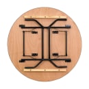MoTak M121 48" x 30 1/4"H Round Banquet Table w/ Plywood Top - Folding thumbnail 5
