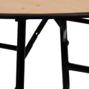 MoTak M121 48" x 30 1/4"H Round Banquet Table w/ Plywood Top - Folding thumbnail 7