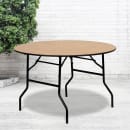 MoTak M121 48" x 30 1/4"H Round Banquet Table w/ Plywood Top - Folding thumbnail 8