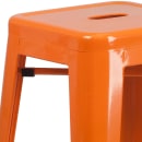 MoTak M126 Backless Bar Stool - Power Coated Steel, Orange thumbnail 4