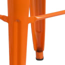 MoTak M126 Backless Bar Stool - Power Coated Steel, Orange thumbnail 5