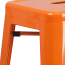 MoTak M126 Backless Bar Stool - Power Coated Steel, Orange thumbnail 6
