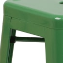 MoTak M130 Counter Height Backless Bar Stool - Power Coated Steel, Green thumbnail 5