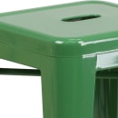 MoTak M130 Counter Height Backless Bar Stool - Power Coated Steel, Green thumbnail 8
