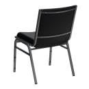 MoTak M136 Stackable Chair - Silver Steel Frame w/ Black Vinyl Back & Seat thumbnail 4