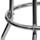 MoTak M139 Backless Swivel Bar Stool - Chrome w/ Red Vinyl Seat thumbnail 6