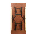 MoTak M144 Rectangular Folding Banquet Table - Plywood Tabletop, 60"W x 30"D x 30 1/4"H thumbnail 4