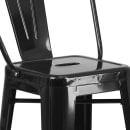 MoTak M146 Bar Stool w/ Curved Back - Powder Coated Steel, Black thumbnail 7