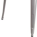 MoTak M155 35 1/2" Square Dining Height Table - Silver Powder Coated Metal, Indoor/Outdoor thumbnail 5