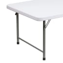 MoTak M158 59 1/4" x 29" Rectangular Kid's Folding Table - Granite White Plastic Top w/ Powder Coat Metal Legs thumbnail 7