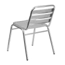 MoTak M159 Stackable Indoor/Outdoor Restaurant Chair w/ Ladder Back & Seat - Aluminum thumbnail 4
