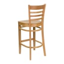 MoTak M174 Bar Stool w/ Natural Wood Ladder Back, Wood Seat thumbnail 4