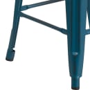 MoTak M187 Counter Height Backless Bar Stool - Power Coated Steel, Antique Blue thumbnail 5