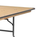 MoTak M189 Rectangular Heavy Duty Folding Banquet Table - Birchwood Tabletop, 96"W x 30"D x 30"H thumbnail 6
