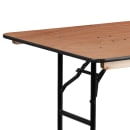 MoTak M190 Rectangular Folding Banquet Table - Hardwood Tabletop, 72"W x 36"D x 30"H thumbnail 7