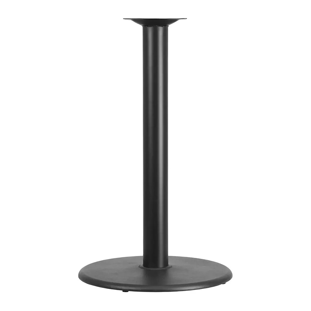 MoTak M192 Black Powder Coated Cast Iron Table Base - 42"H Bar Height, For 30-36" Round/Square Table Tops