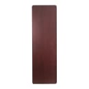 MoTak M208 96" x 30" Rectangular Folding Table - Mahogany Melamine Laminate Top w/ Pedestal Legs thumbnail 4