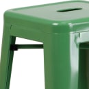 MoTak M210 Backless Bar Stool - Power Coated Steel, Green thumbnail 4