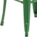 MoTak M210 Backless Bar Stool - Power Coated Steel, Green thumbnail 6