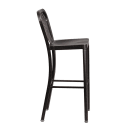 MoTak M211 Bar Stool w/ Vertical Slat Back - Powder Coated Steel, Black Antique Gold thumbnail 3