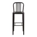 MoTak M211 Bar Stool w/ Vertical Slat Back - Powder Coated Steel, Black Antique Gold thumbnail 5