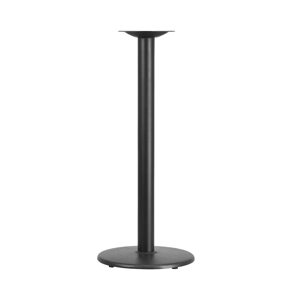 MoTak M214 Black Powder Coated Cast Iron Table Base - 42"H Bar Height, For 24-30" Round/Square Table Tops