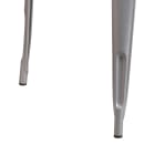 MoTak M217 31 1/2" Square Dining Height Table - Silver Powder Coated Steel, Indoor/Outdoor thumbnail 5