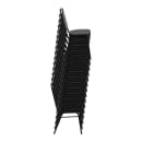 MoTak M219 Stackable Banquet Chair - Silver Steel Frame w/ Burgundy Vinyl Back & Seat thumbnail 11