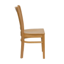 MoTak M231 Restaurant Chair w/ Vertical Slat Back - Natural Finished Beechwood thumbnail 3