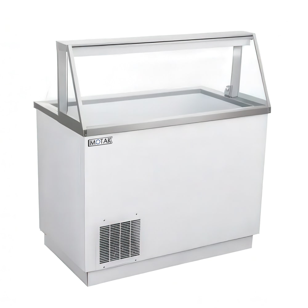 MoTak MHDC-1 47" Ice Cream Dipping Cabinet w/ 12 Tub Capacity - White, 115v