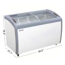 MoTak MICF-4C 60 1/4" Mobile Chest Freezer w/ (5) Baskets - White, 115v thumbnail 2