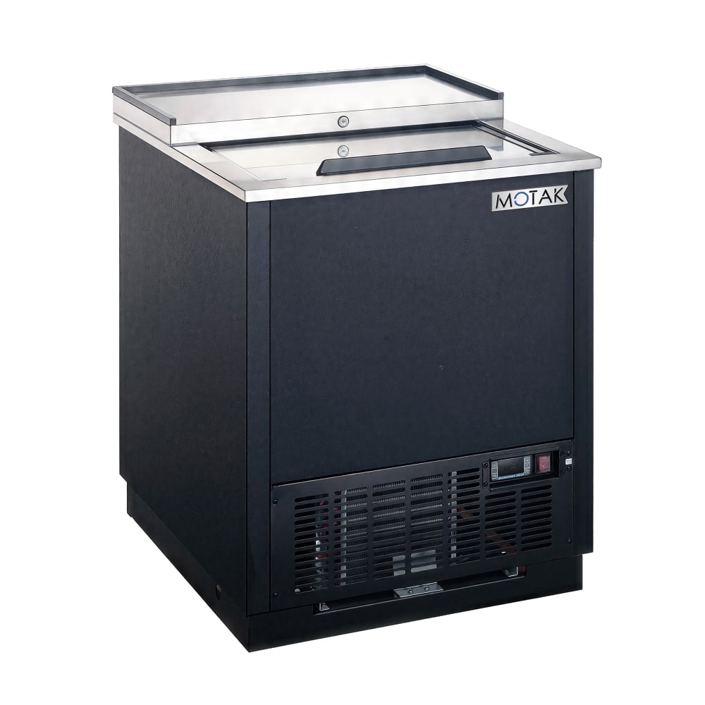MoTak MRGF-1 1 Section Glass Chiller w/ 90 Mug Capacity - Black, 115v