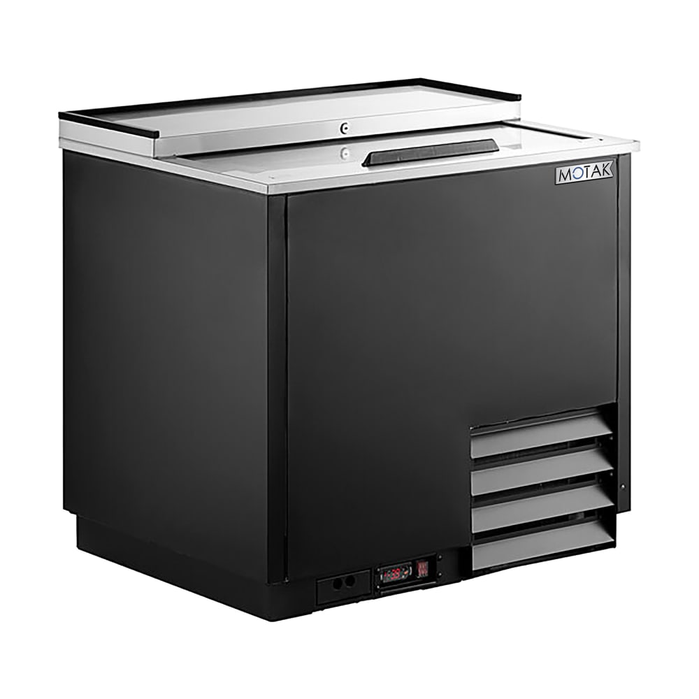 MoTak MRGF-2 1 Section Glass Chiller w/ 165 Mug Capacity - Black, 115v