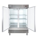 MoTak MRIF-2D 54" Two Section Reach In Freezer, (2) Left/Right Hinge Solid Doors, 115v thumbnail 4