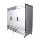 MoTak MRIR-3D 80 9/10" Three Section Reach In Refrigerator, (3) Left/Right/Right Hinge Solid Doors, 115v thumbnail 3