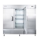 MoTak MRIR-3D 80 9/10" Three Section Reach In Refrigerator, (3) Left/Right/Right Hinge Solid Doors, 115v thumbnail 6