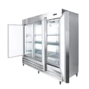 MoTak MRIR-3D 80 9/10" Three Section Reach In Refrigerator, (3) Left/Right/Right Hinge Solid Doors, 115v thumbnail 8