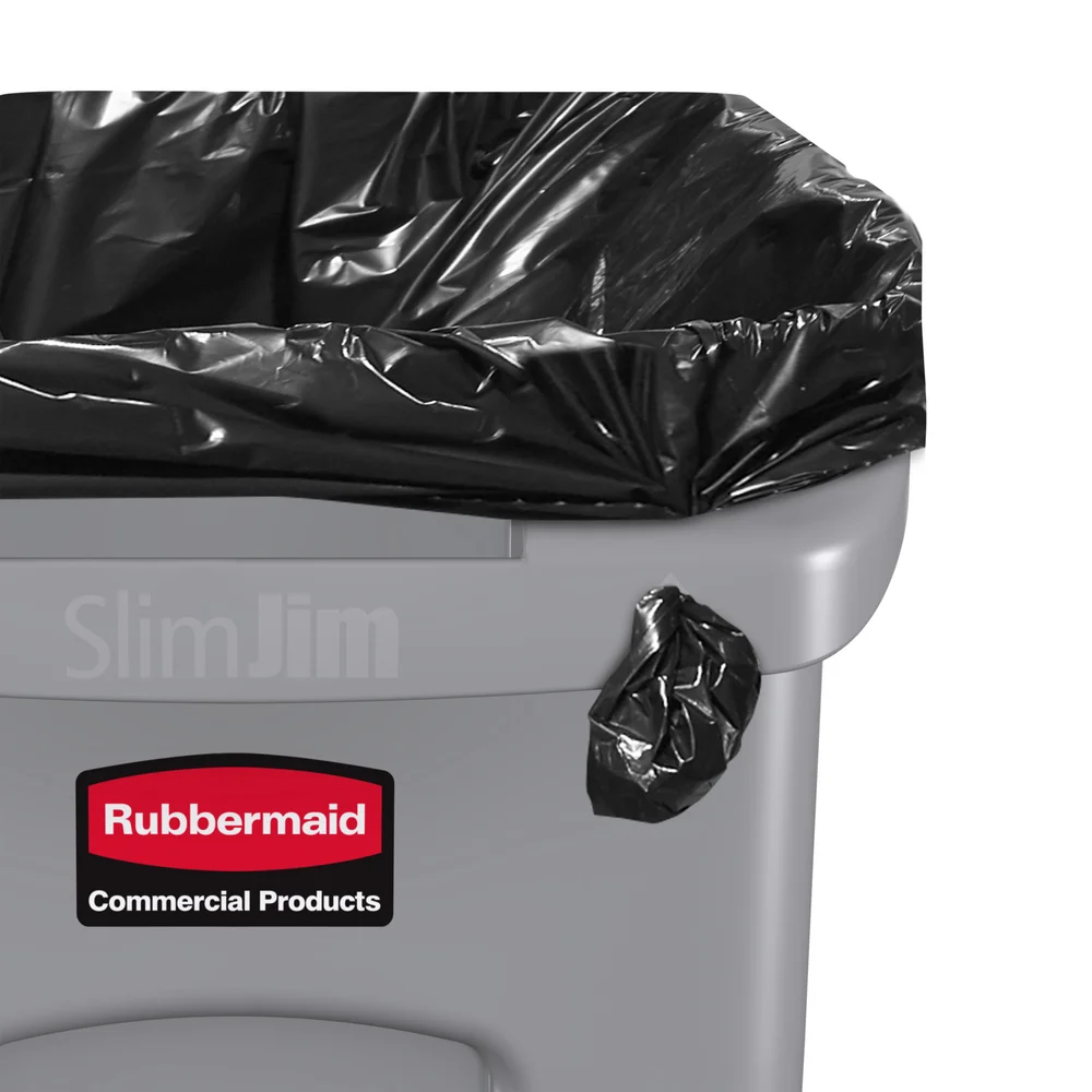 Rubbermaid Commercial Products Slim Jim Utility Receptacle, 23 Gal., Gray thumbnail 4