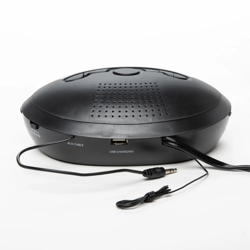 Registry LED Alarm Clock Radio, 0.9" Display, Black thumbnail 5