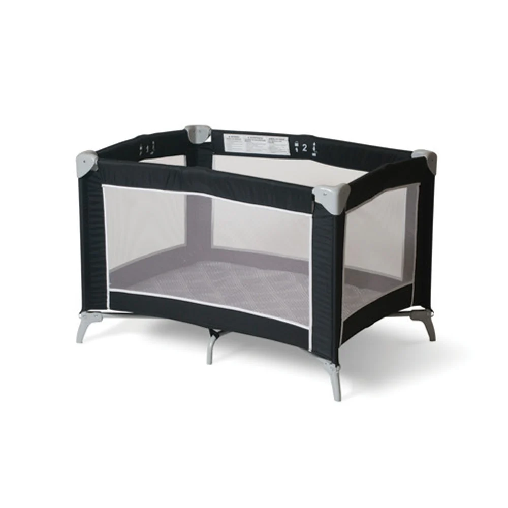 Foundations Sleep 'n Store Portable Play Yard, Black