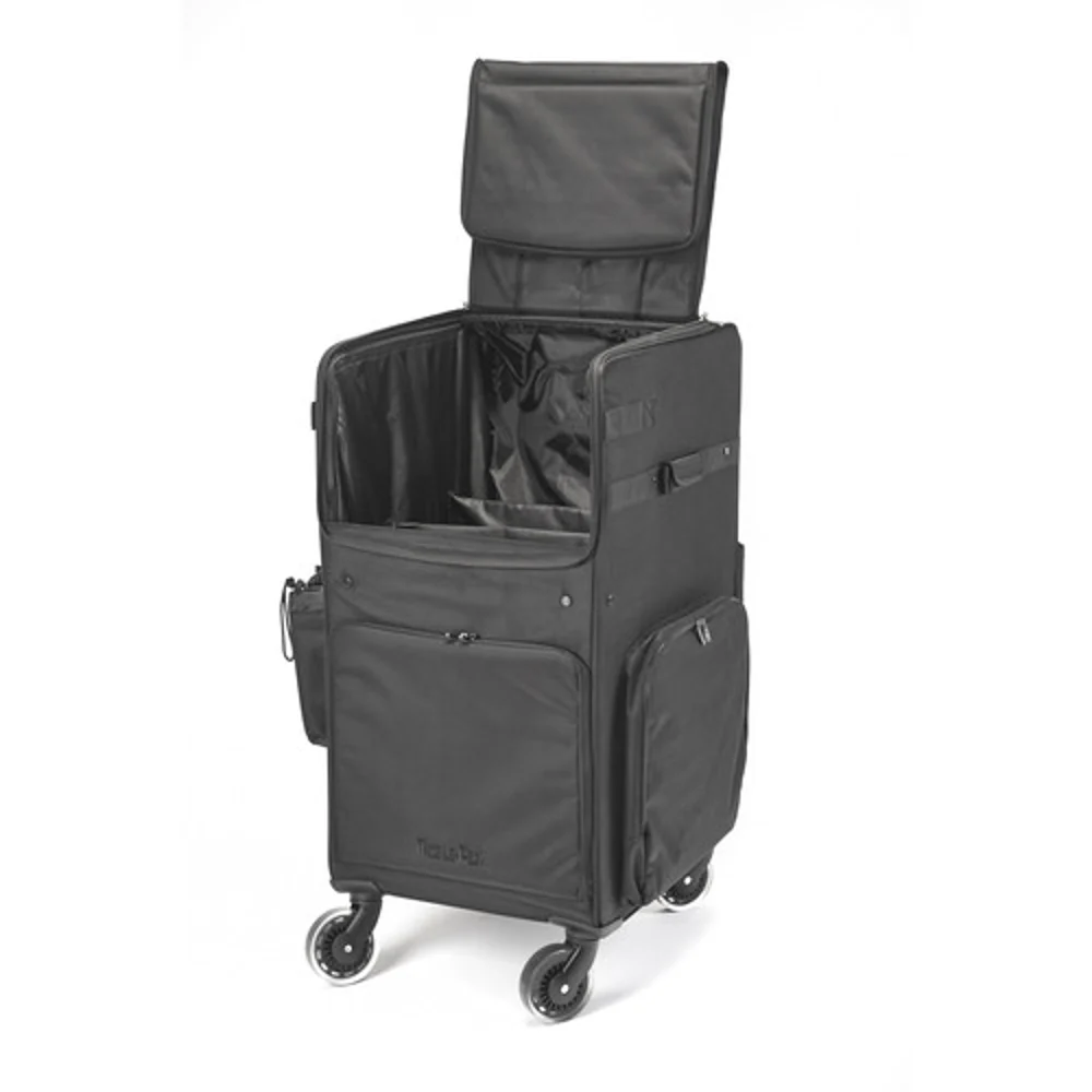 Mobile-Pack Premium Housekeeping Cart, 4-Wheel, 35 lb Capacity, 18"W x 19"D x 30"H, Black