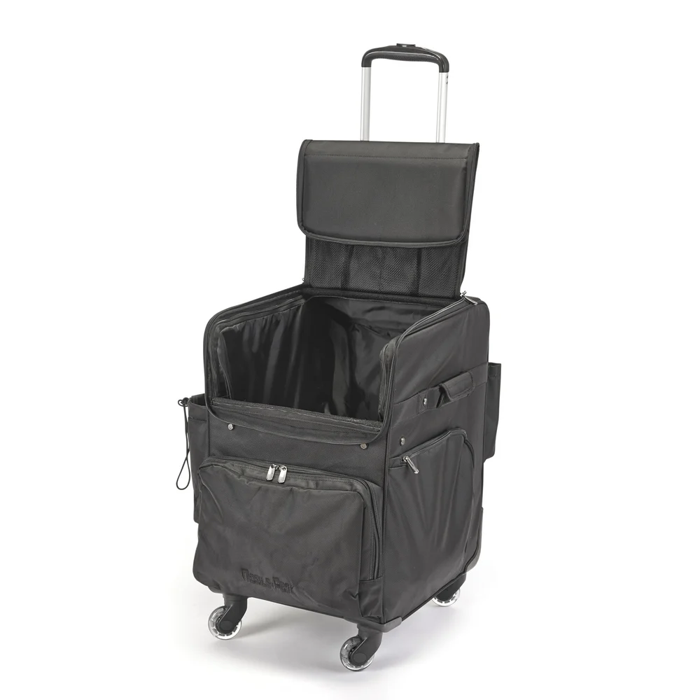 Mobile-Pack Large Cartless Housekeeping Trolley, 4-Wheel, Black.