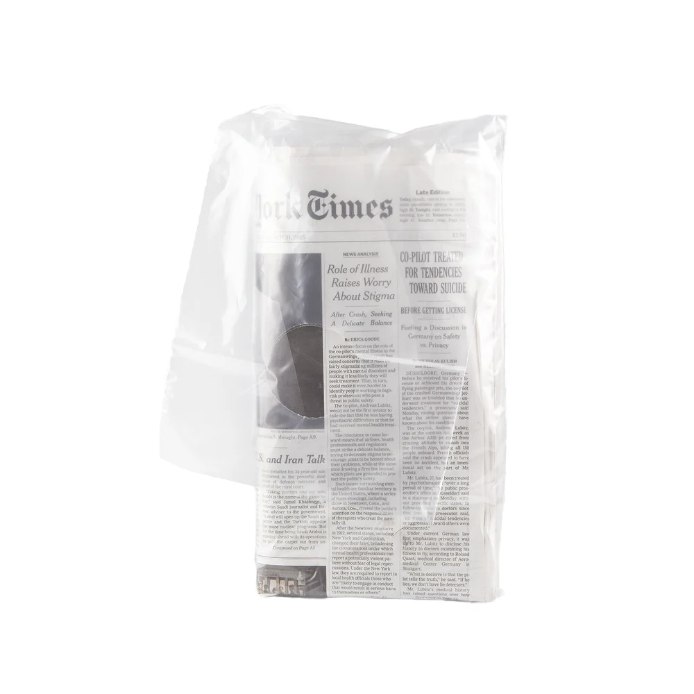 Newspaper Bag, 7.5in x 25in