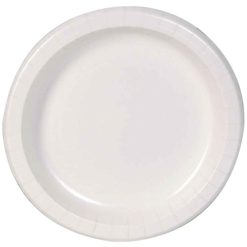 Dixie Basic® Light-Weight Paper Plate, White, 8.5", 500/Cs
