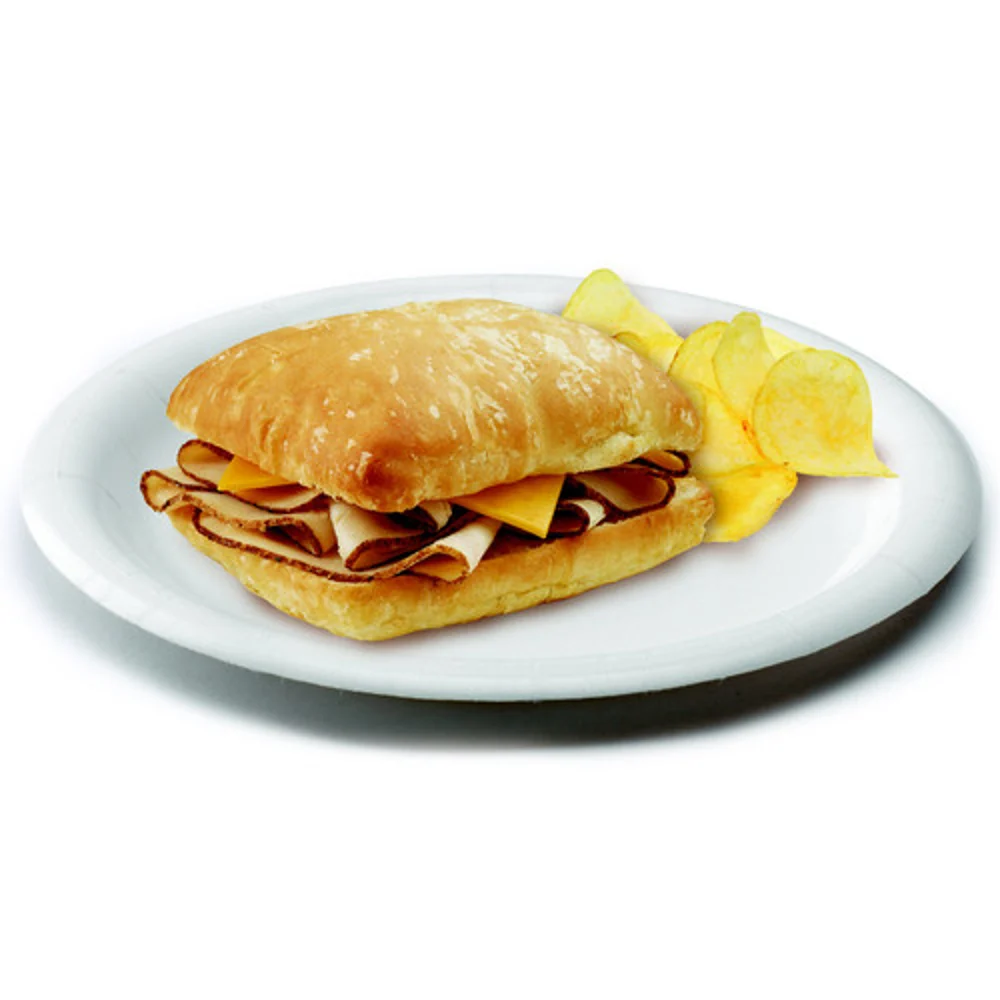 Dixie Basic® Light-Weight Paper Plate, White, 8.5", 500/Cs thumbnail 2