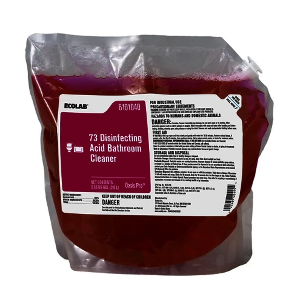 Ecolab 73 Disinfecting Acid Bathroom Cleaner, 2 L