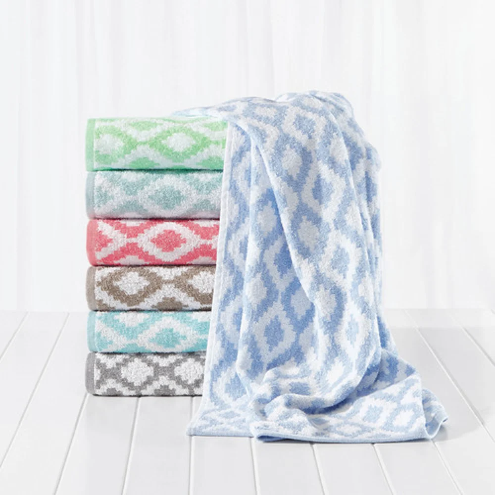 1888 Mills Fibertone Pool Towel, 30" W x 60" L, 13 Lbs./Dz, Blue Diamond Print