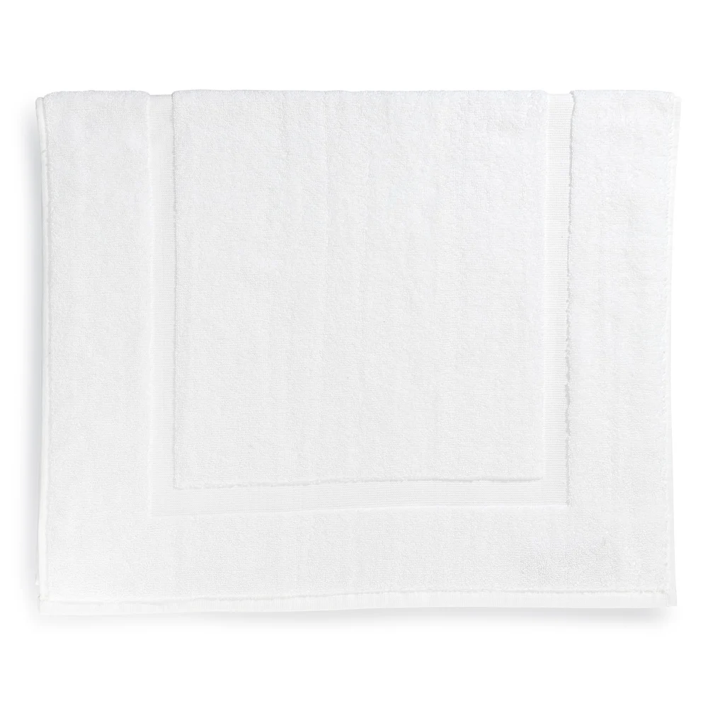 Tesino Luxury Bath Mat, Dobby Frame Border  22"x 36", 10 lb/dz, White