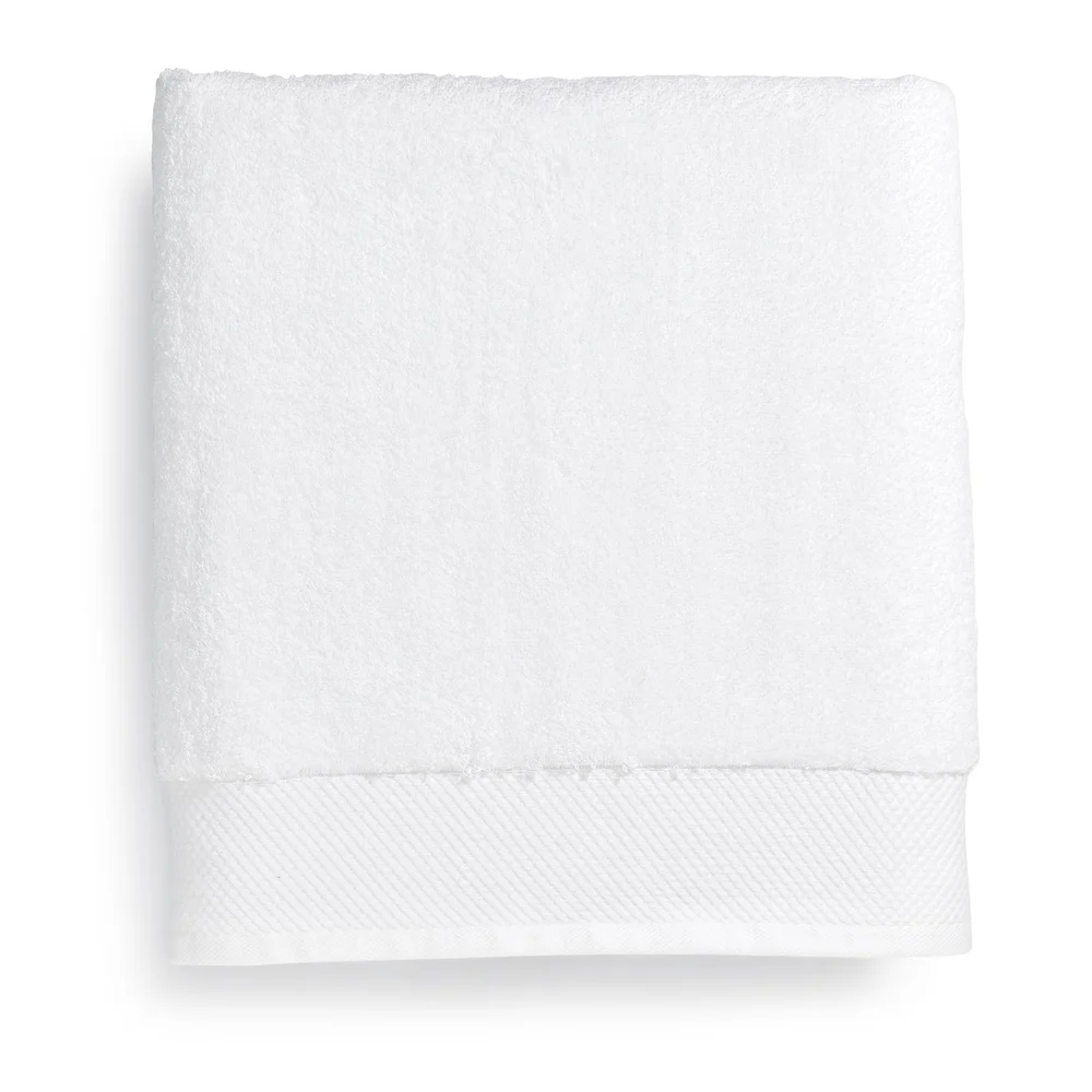 Tesino Luxury Bath Sheet, Decorative End Hem Dobby 30" x 70", 20 lb/dz, White