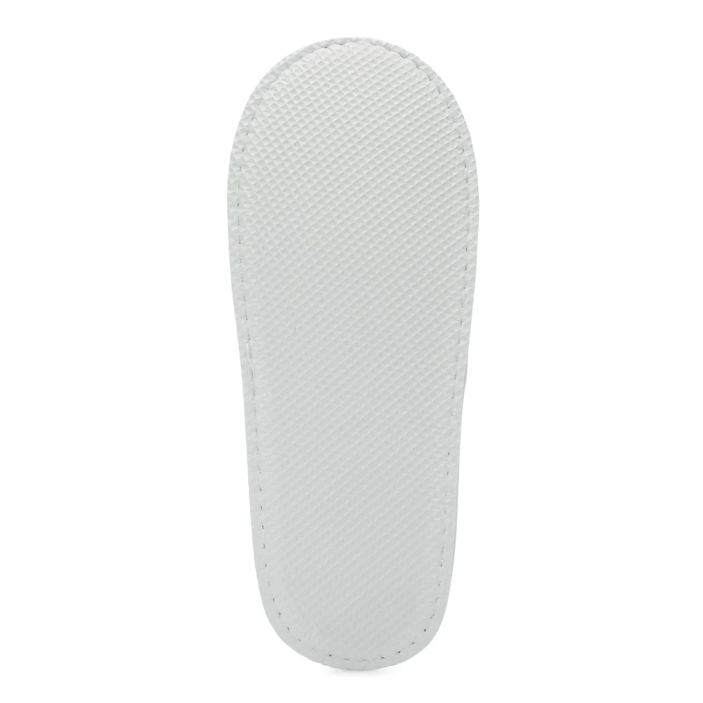 Registry Cotton Terry Closed Toe Slippers, One Size, White thumbnail 4